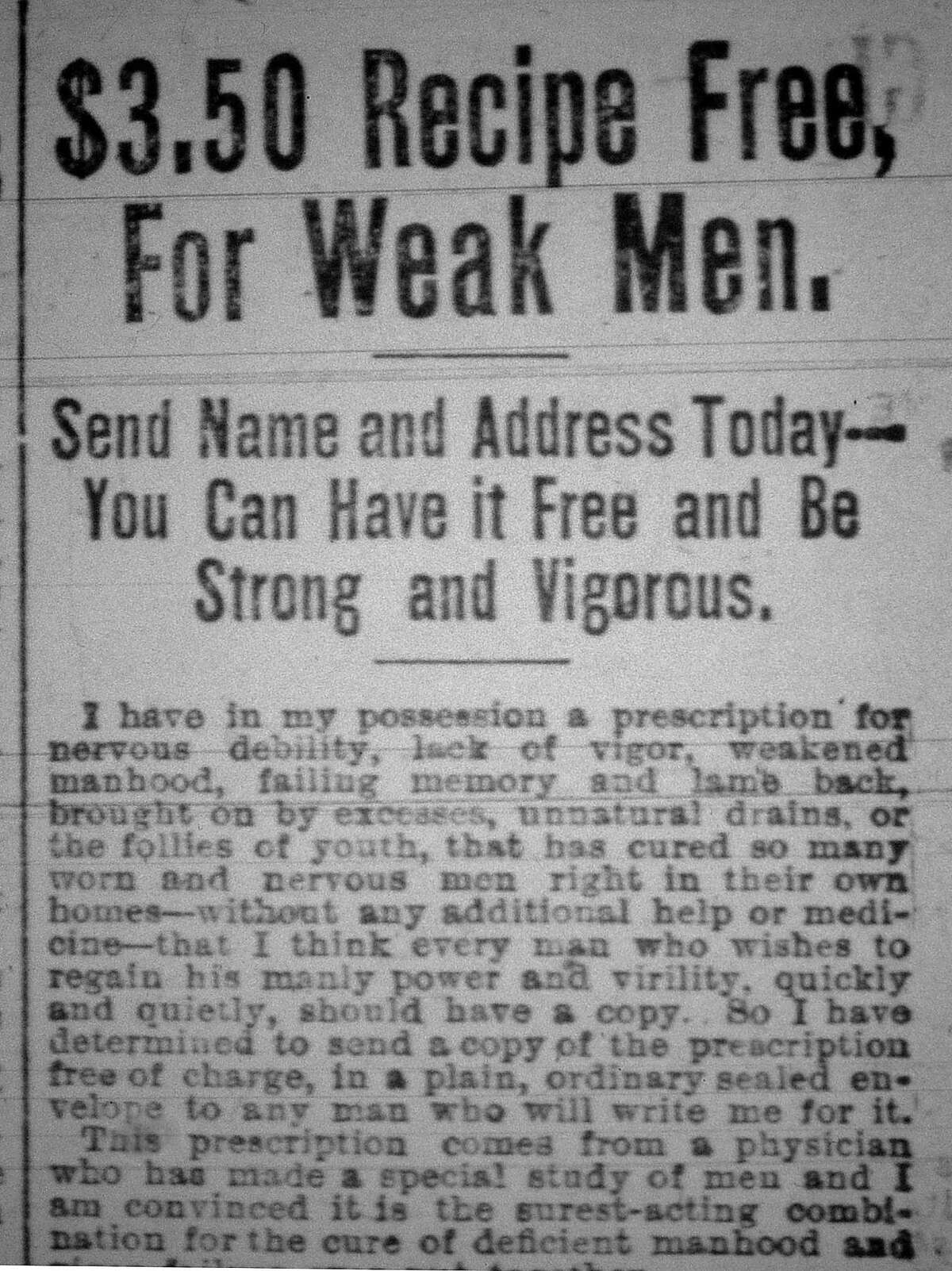 Local Newspaper Advertisements From 100 Years Ago