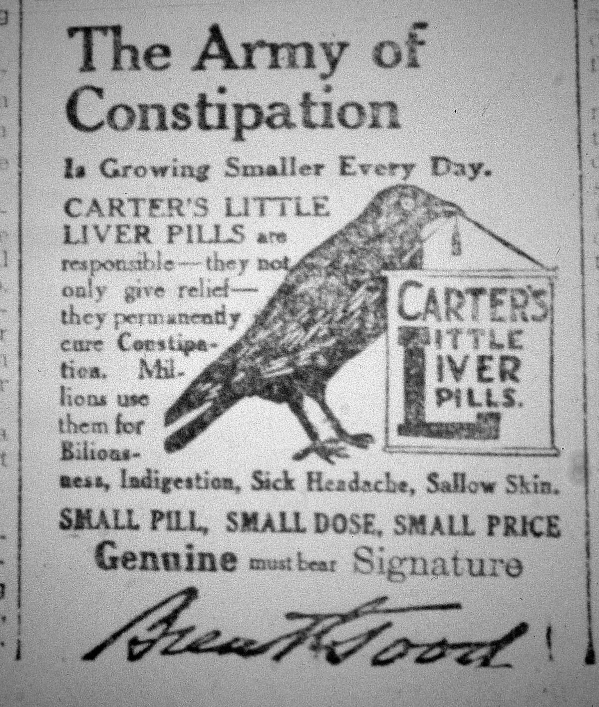 Local newspaper advertisements from 100 years ago