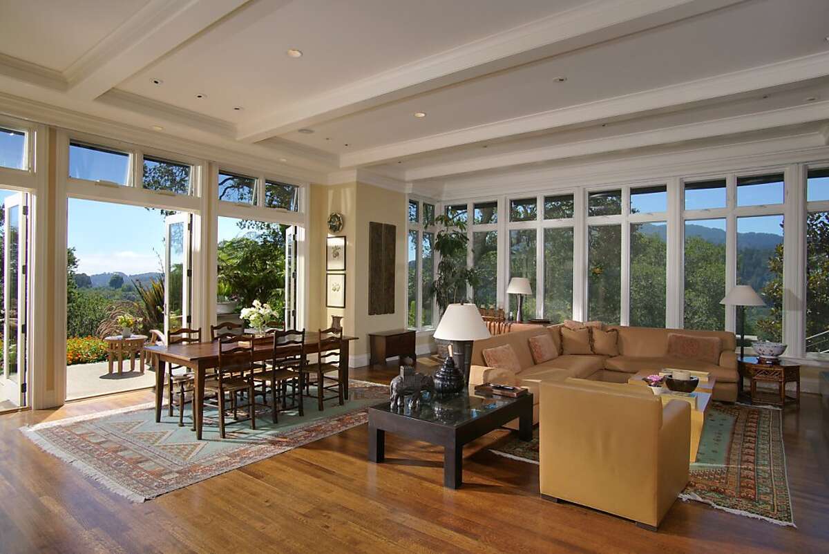 Marin County hilltop estate with guest house