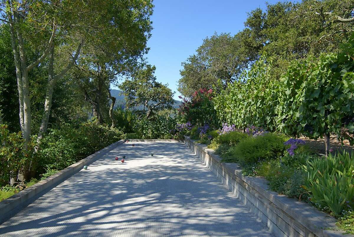 Marin County hilltop estate with guest house