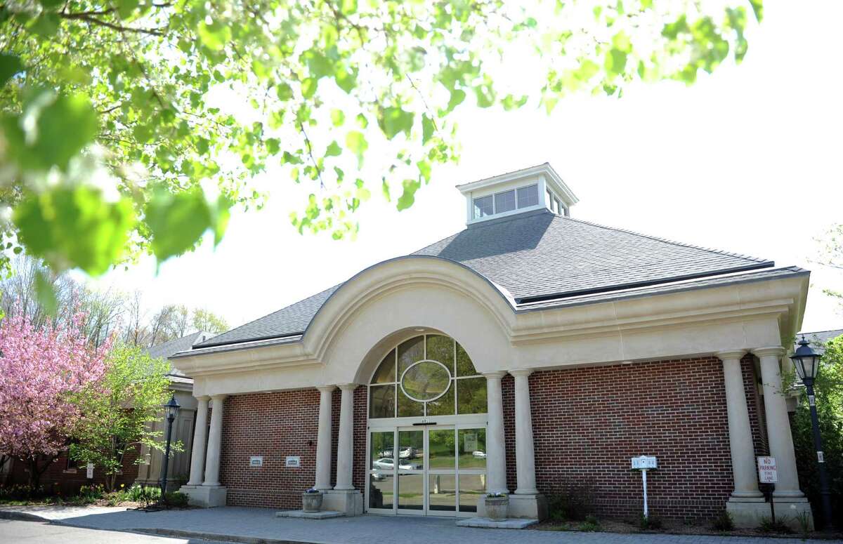 Easton Public Library in Easton, Conn. A former library assistant was arrested for not returning more than $3,000 worth of books, magazine and other items.