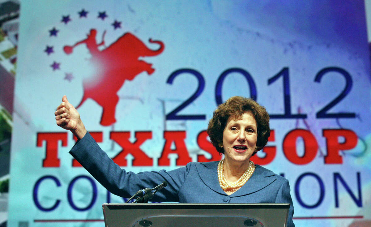 State Comptroller Susan Combs speaks during the 2012 Texas GOP Convention held at the Fort Worth Convention Center Friday June 8, 2012 in Fort Worth, Texas.