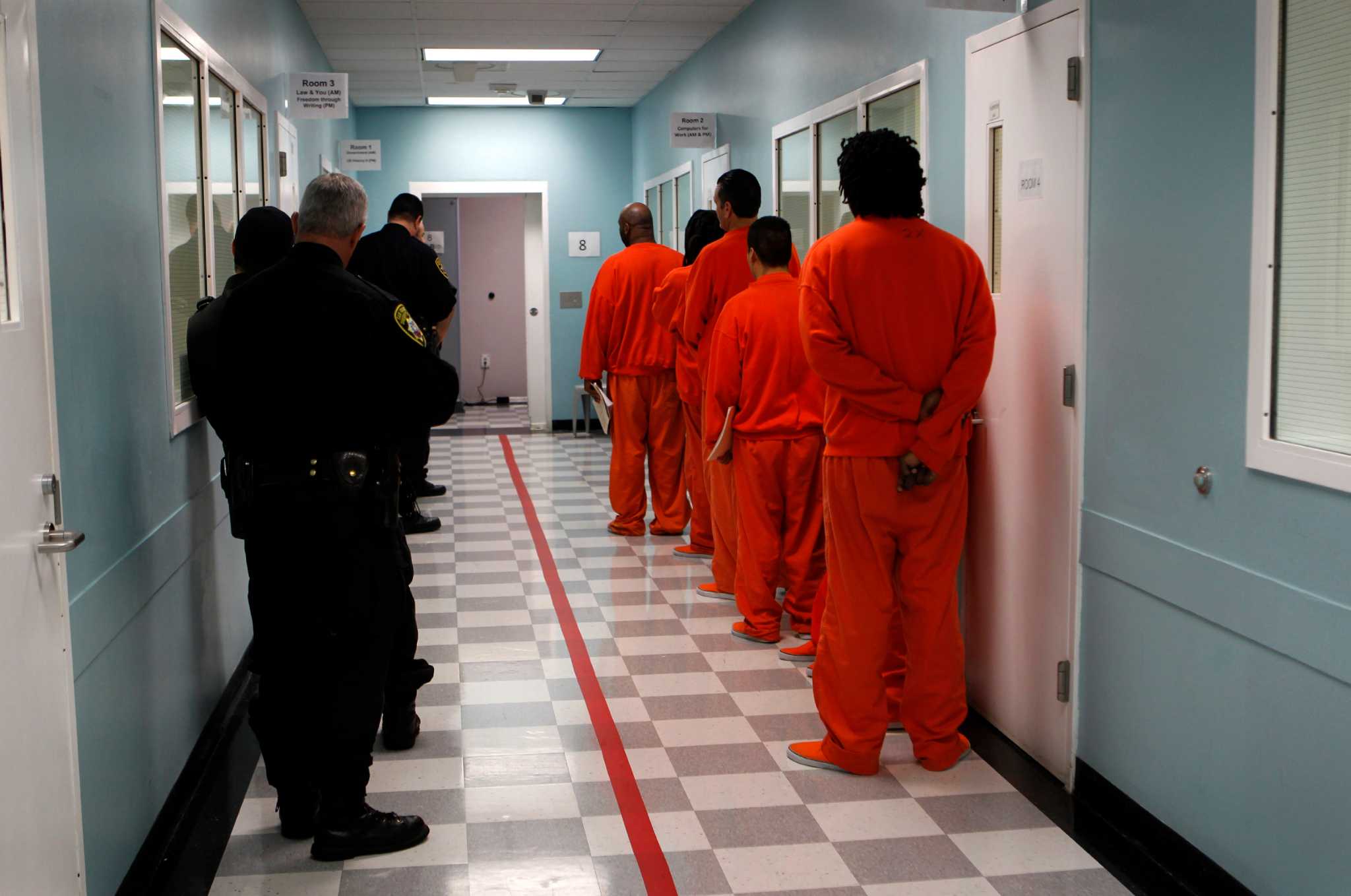 The inmate died after deputies attempted to search him at San Francisco Cou...