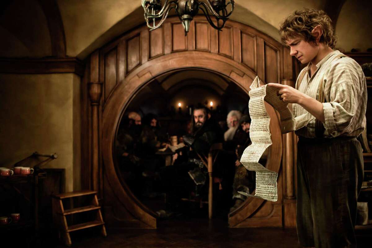 Martin Freeman stars as Bilbo Baggins in the fantasy adventure "The Hobbit: An Unexpected Journey." Director Peter Jackson's third film in "The Lord of the Rings" trilogy won best picture.