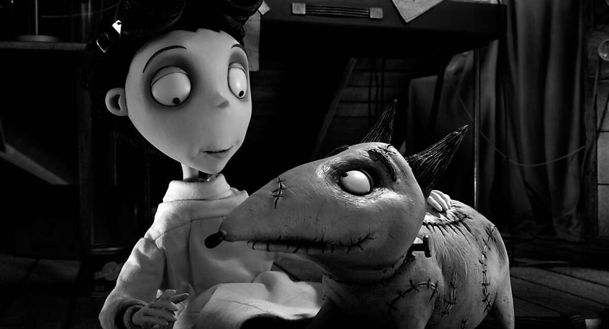 "FRANKENWEENIE" (L-R) VICTOR and SPARKY. "Frankenweenie" is a new stop-motion, animated comedy from the creative genius of director Tim Burton. Presented by Walt Disney Pictures, "Frankenweenie" opens in theaters on October 5, 2012. ©2012 Disney Enterprises. All Rights Reserved.