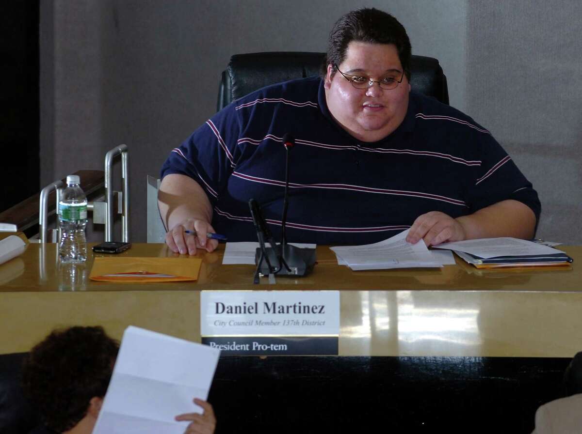 Daniel Martinez, seen here as a Bridgeport City Council member in January, 2008. Martinez died Wednesday at the age of 26.
