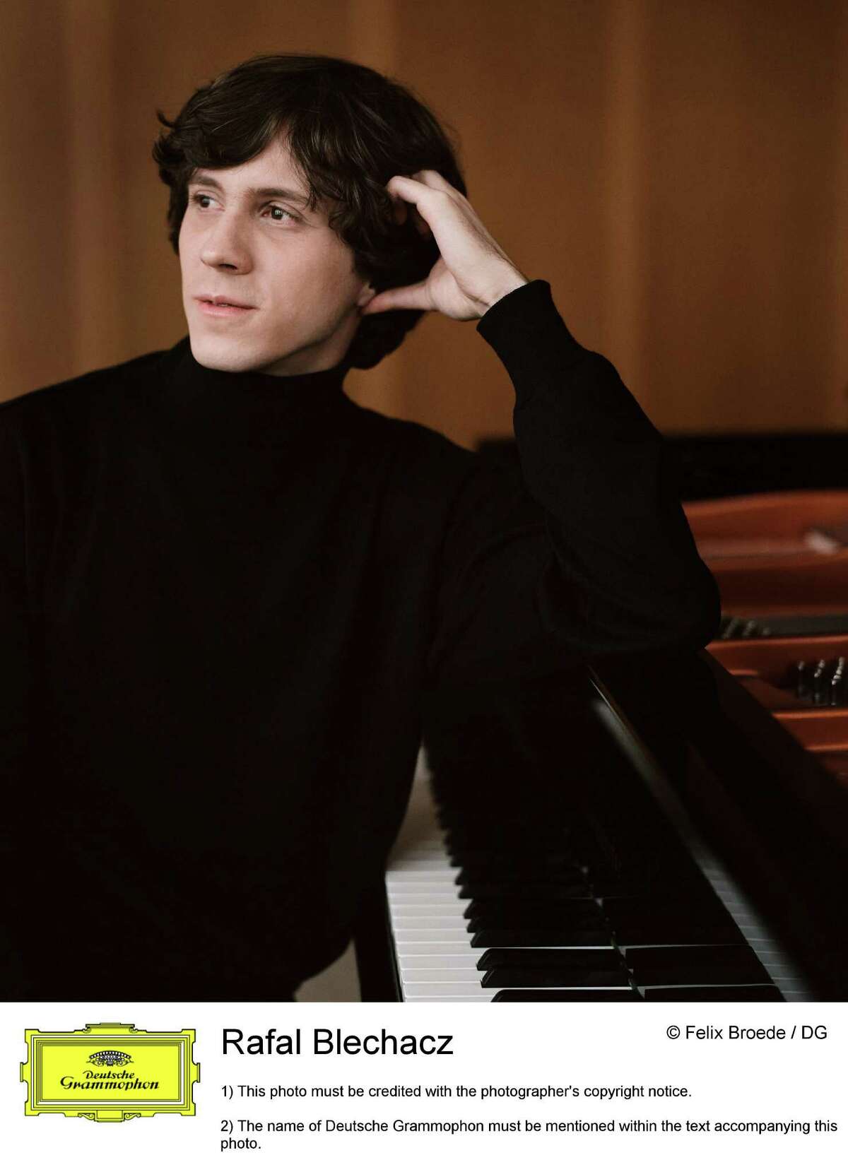 Pianist Rafal Blechacz, who will perform at the Union College Concert Series on Oct. 10, 2012. (Felix Broede/ Deutsche Grammophon)