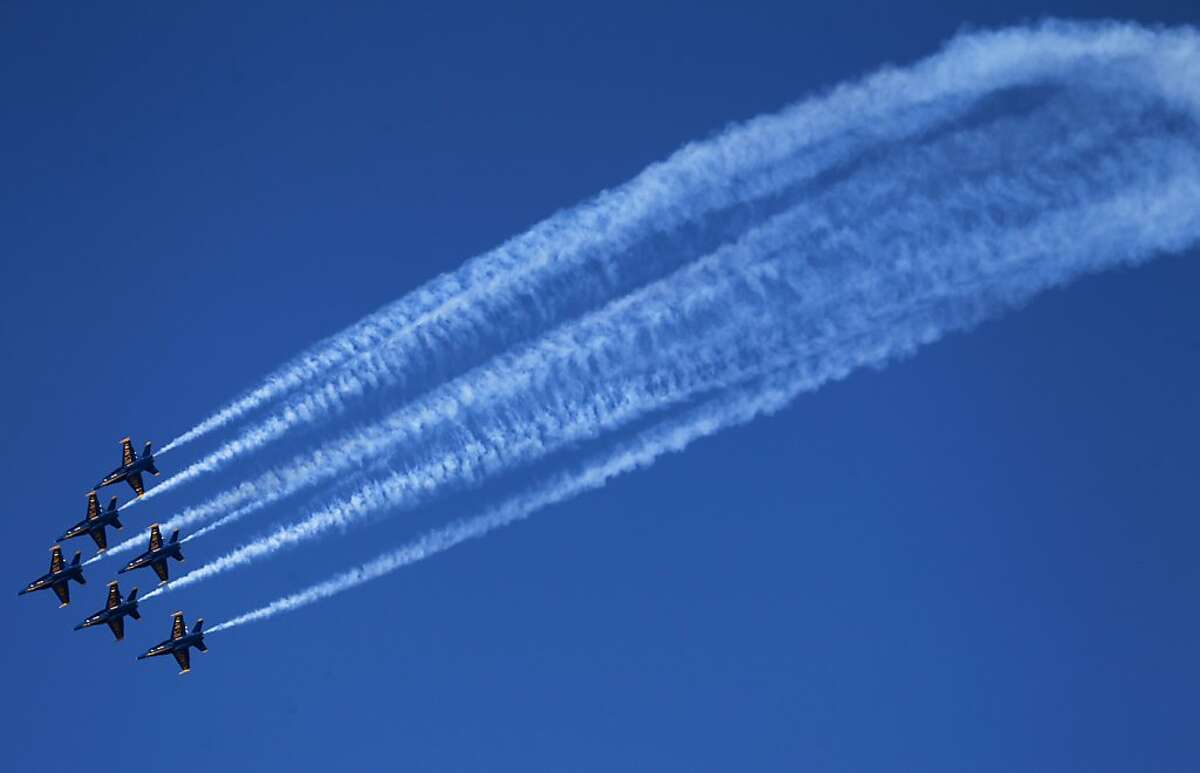 Air show off, fireworks on for Fleet Week