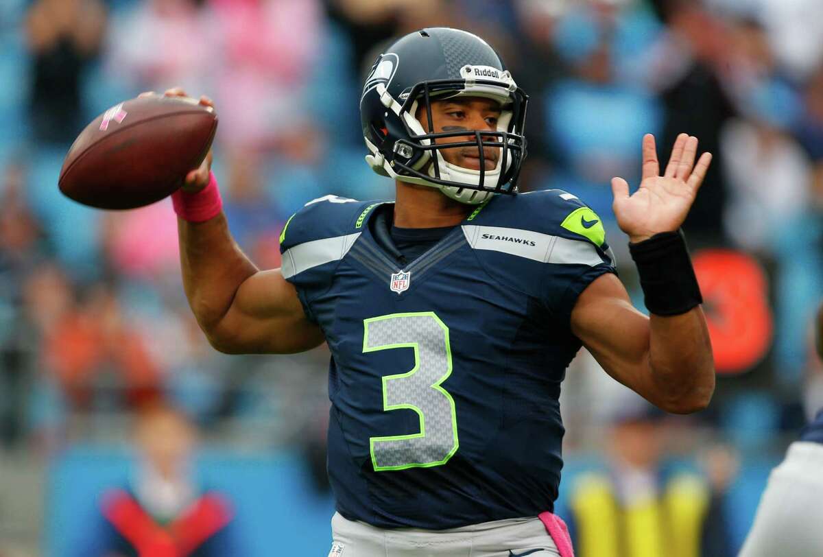 Seattle Seahawks' Anthony McCoy (85) on the sidelines against the Carolina  Panthers during the first quarter of an NFL football game in Charlotte,  N.C., Sunday, Oct. 7, 2012. The Seahawks won 16-12. (