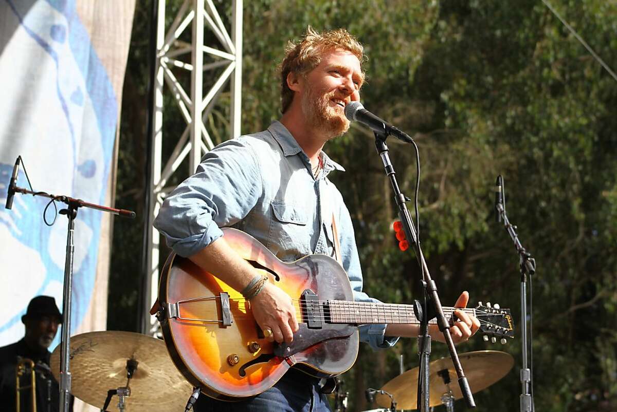 Glen Hansard performs at the final day of Hardly Strictly Bluegrass in Golden Gate Park on October 7, 2012.