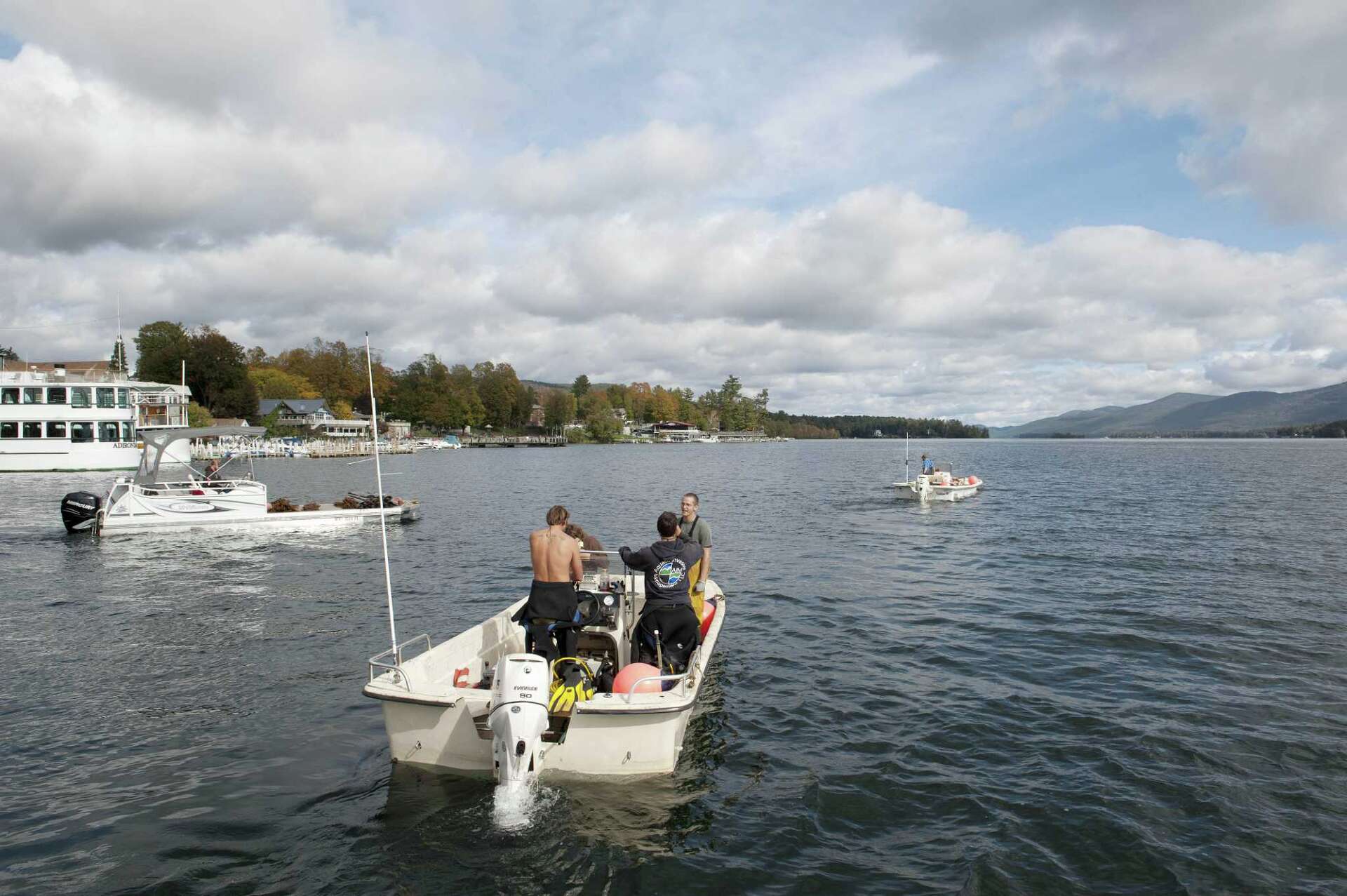 Photos: Battling lake invaders
