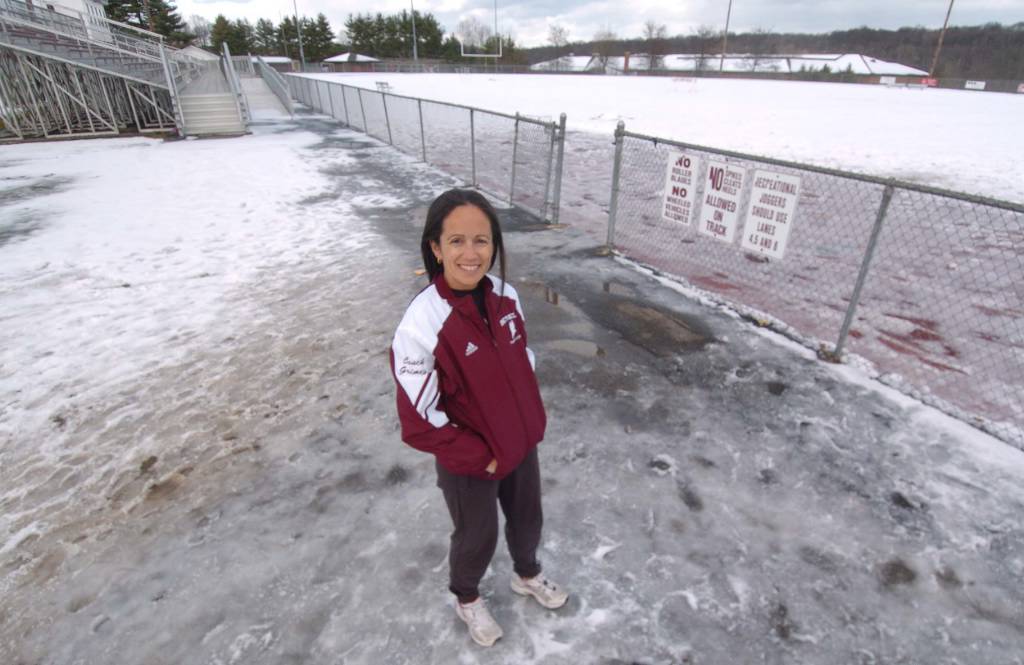 Bethel coach, husband give school new track