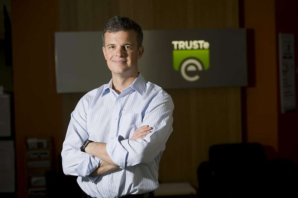 TRUSTe CEO Chris Babel poses for a portrait in the TRUSTe office in San Francisco on October 9, 2012.