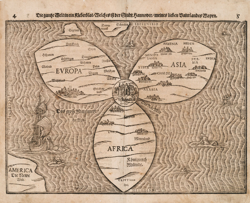 Карта 16 века.