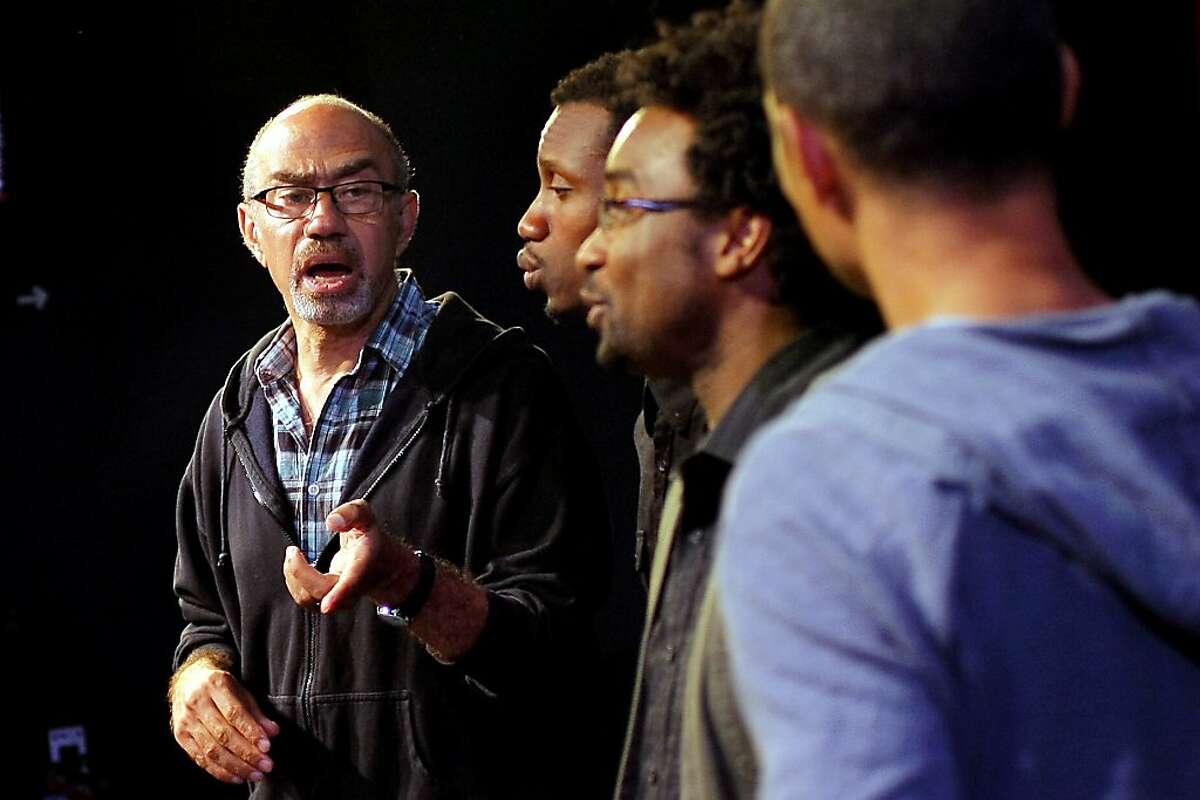 Brian Freeman directs a rehearsal of "Fierce Love: Stories from Black Gay Life" at the New Conservatory Theatre Center in San Francisco, Calif., Tuesday, October 9, 2012.