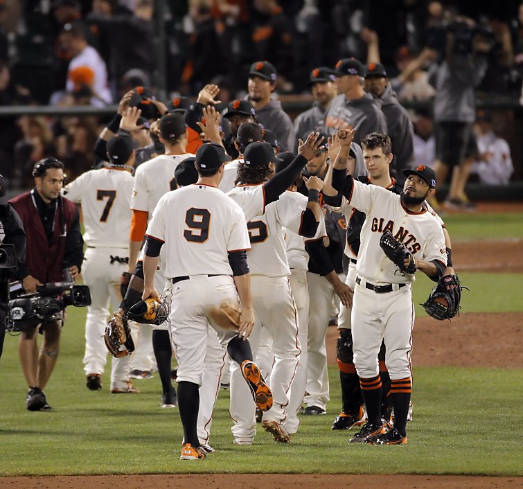 Giants' second baseman Marco Scutaro reacts after hitting a double in  News Photo - Getty Images