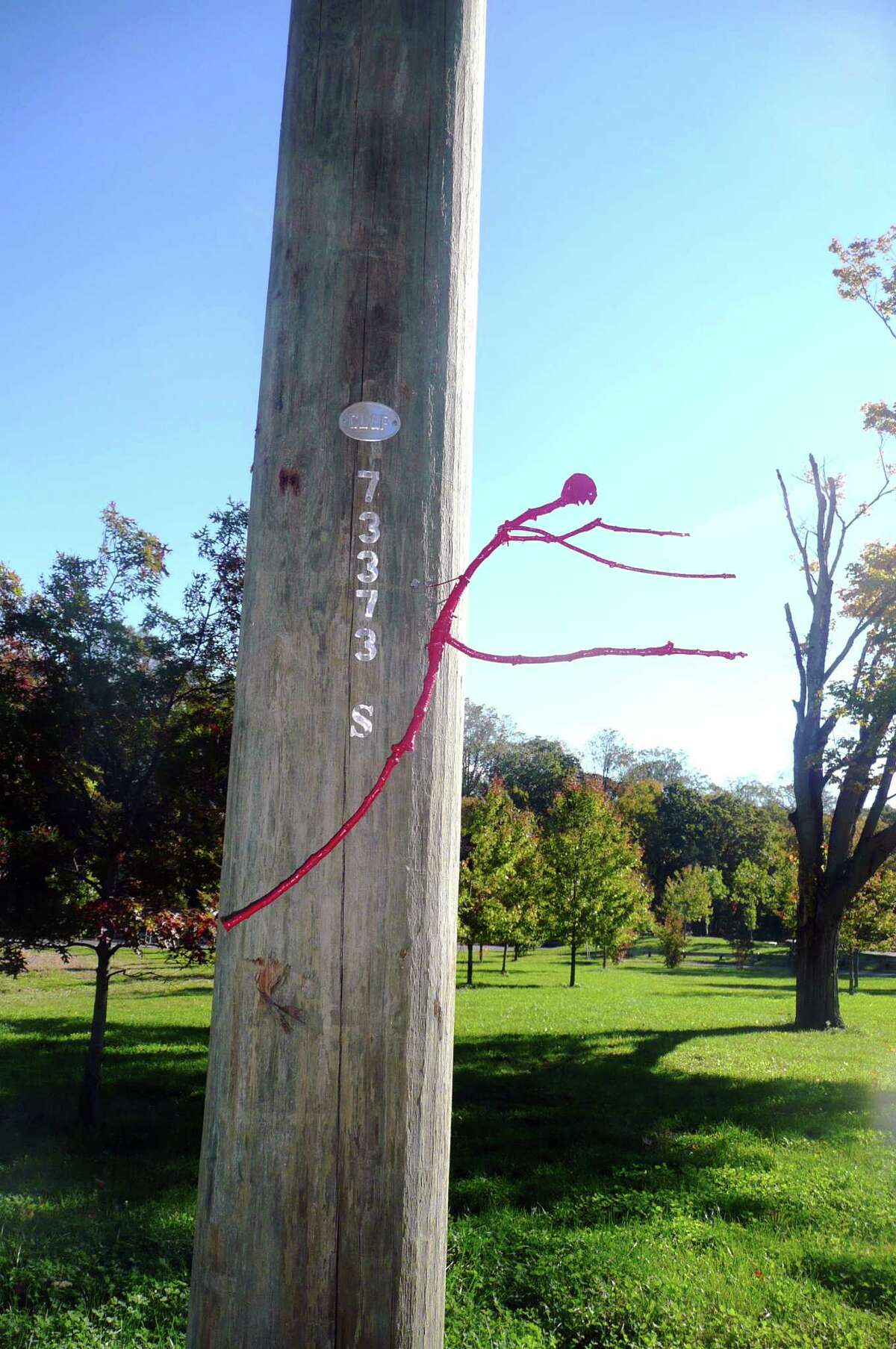 The Red Stick Sculpture