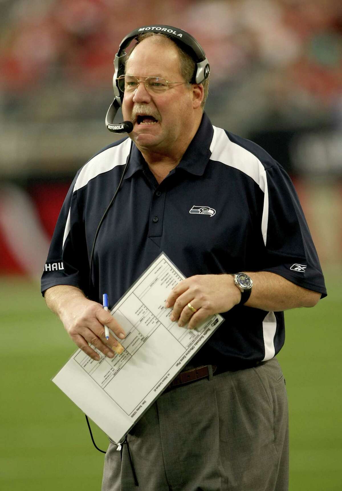 The name of Seattle Seahawks former head coach Mike Holmgren is