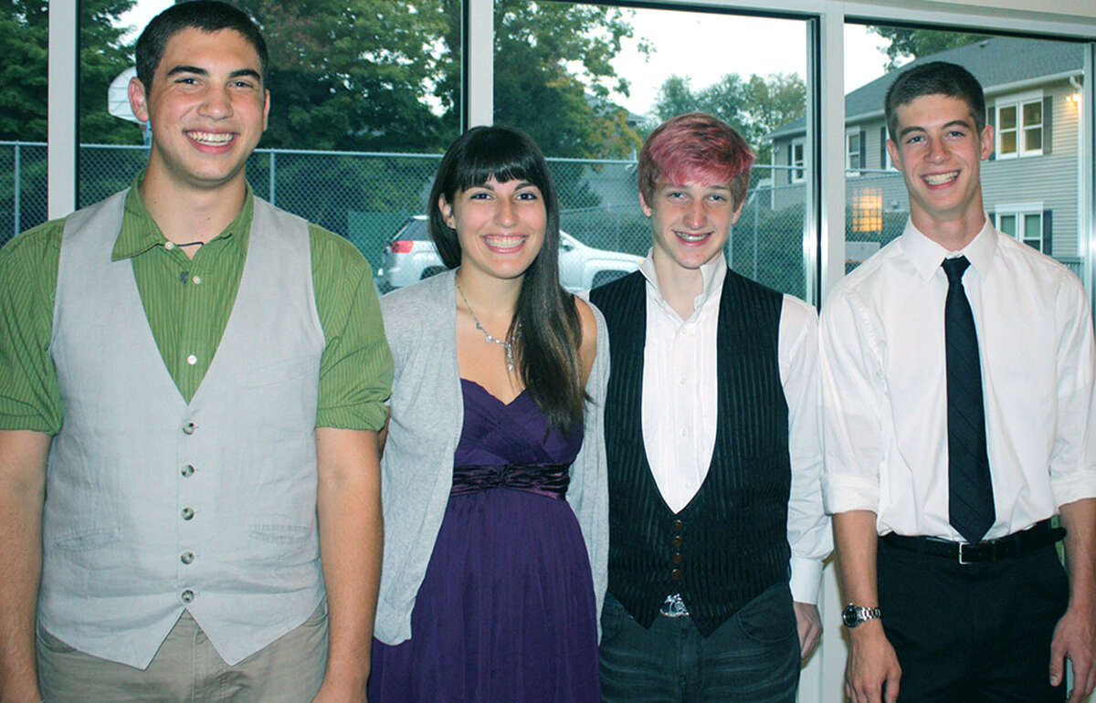 Among the Greater New Milford area teens to be recognized Sept. 22 during the After School Arts Program's "Celebration of Emerging Artists" were, from left to right, Jimmy Pavlick of Litchfield, Emily Deanne of New Preston, Sebastian Taylor of Bridgewater and Tom Barkal of New Milford. Courtesy of ASAP
