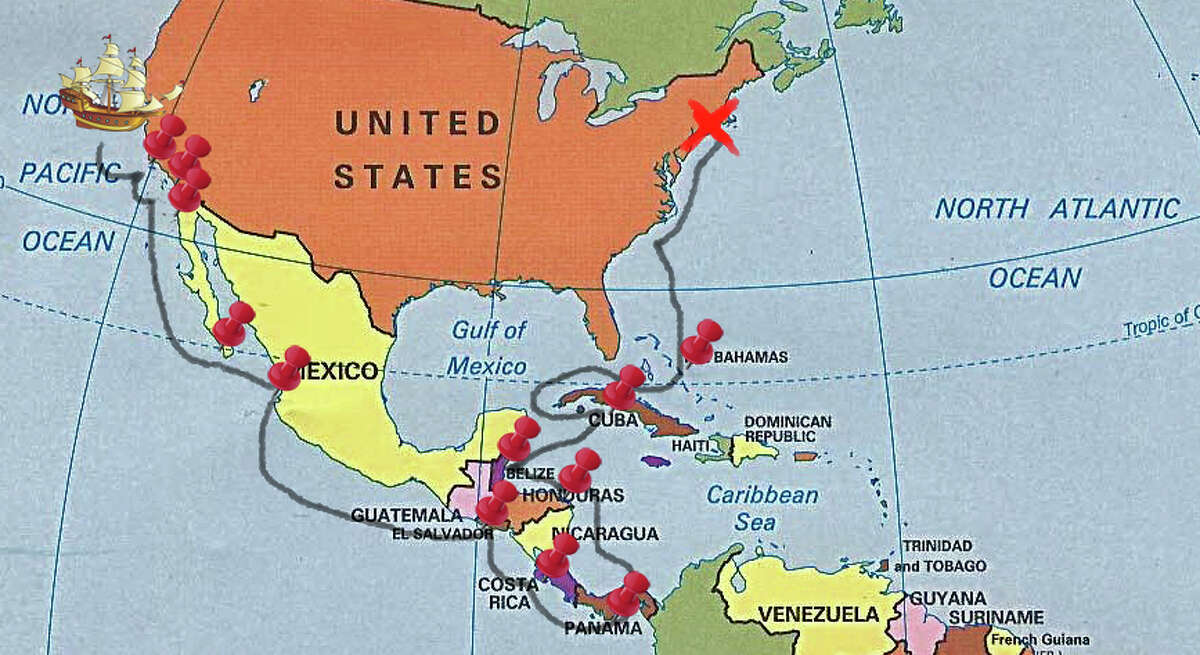 Darien couple sails from California to New York