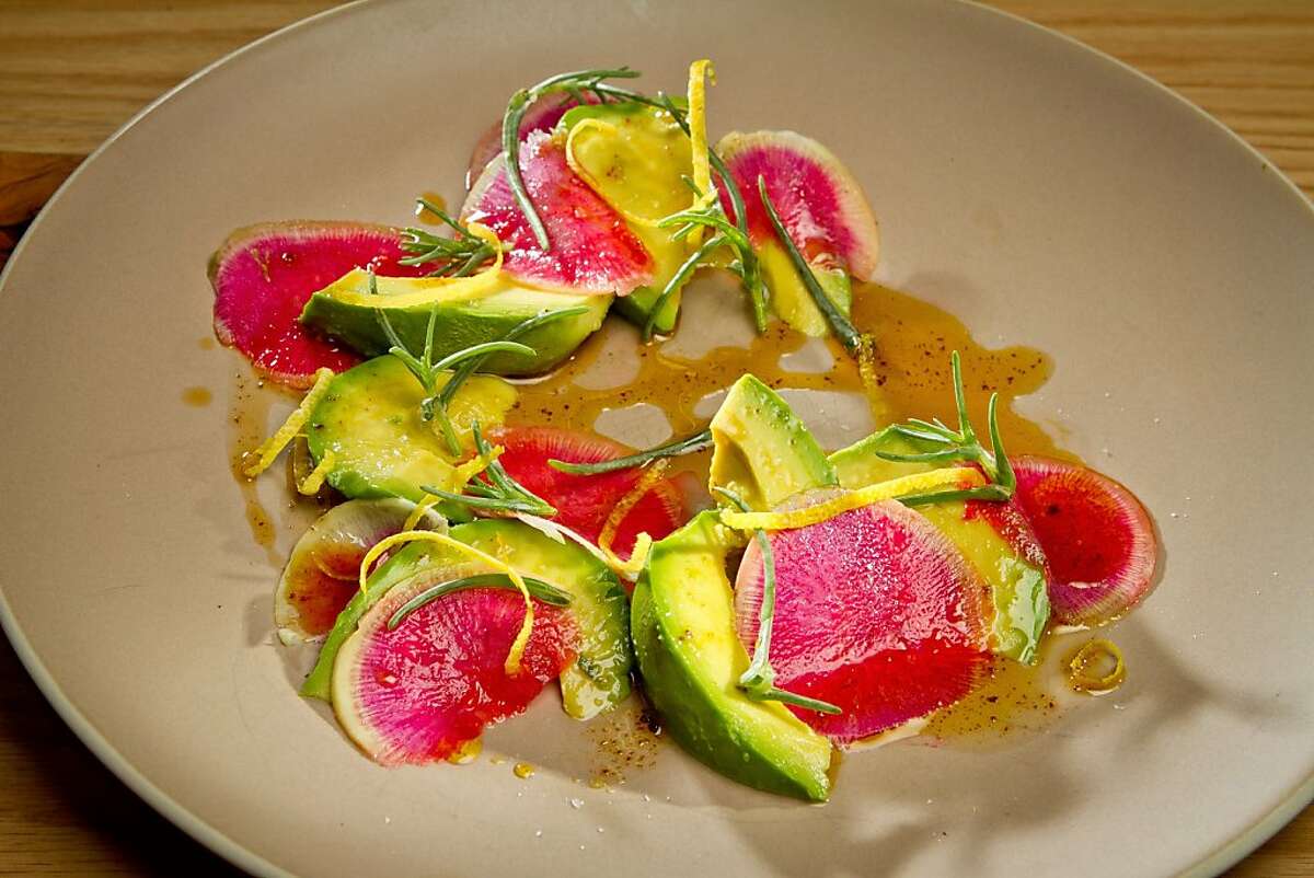 The Avocado and Watermelon Radish Salad at Beerworks in Mill Valley, Calif., on Friday, October 12th, 2012.