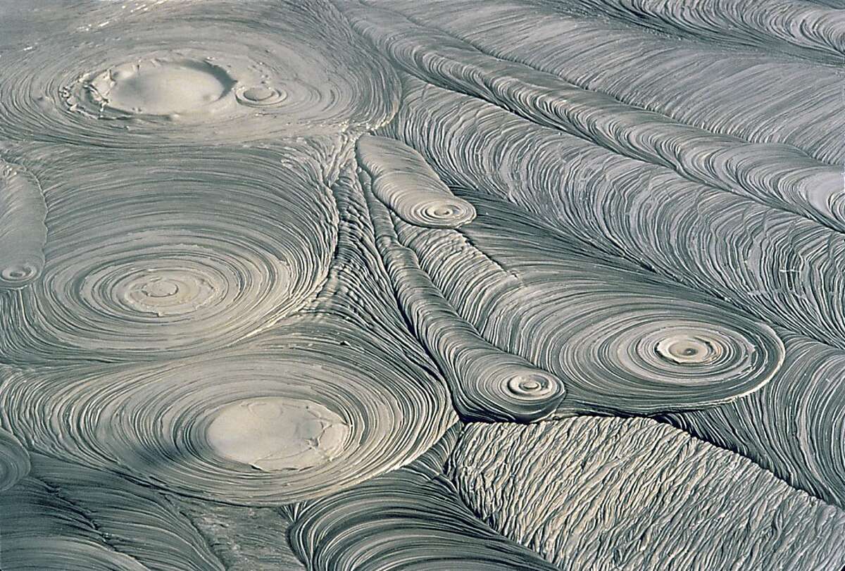 Close up view of mud in New Zealand.