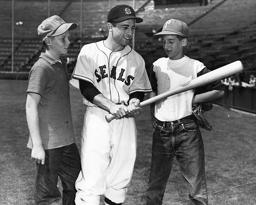 Portrait of the baseball player Albie Pearson of the Los Angeles