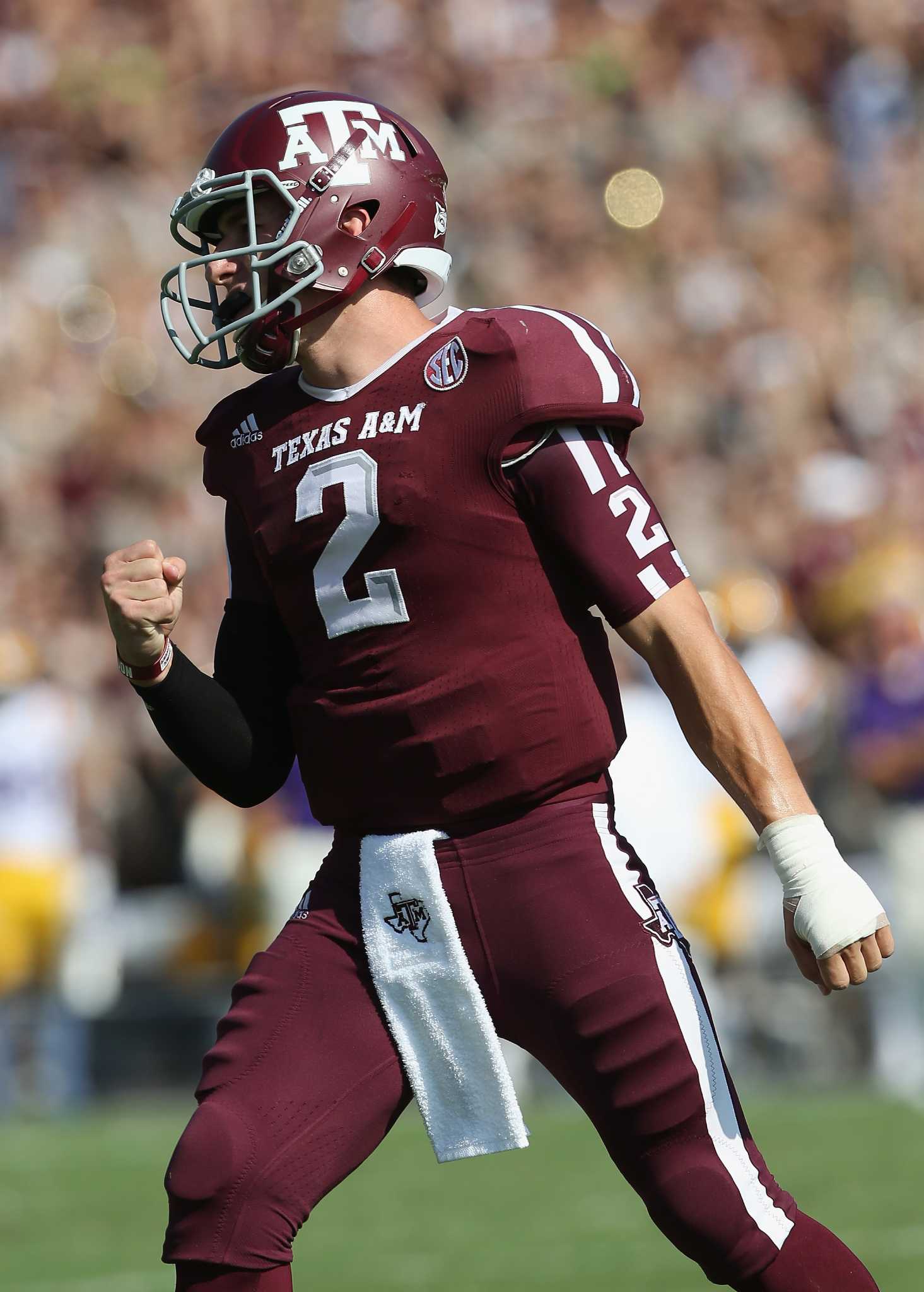 Johnny Manziel Texas A&M Aggies #2 Football Jersey - White