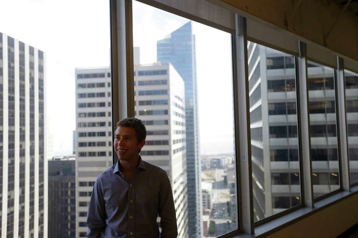 In this photo taken Sept. 21, 2012, Kevin Mahaffey, chief technology officer and co-founder, poses for a portrait at the Lookout Mobile Security headquarters in San Francisco. A woman riding a city bus is punched in the face, then her cell phone is snatched. A man walking near Golden Gate Park is asked for the time, then a gunman demands his phone and wallet. Police say nearly one out of every three robberies in San Francisco this year has involved a cell phone. (AP Photo/Marcio Jose Sanchez)