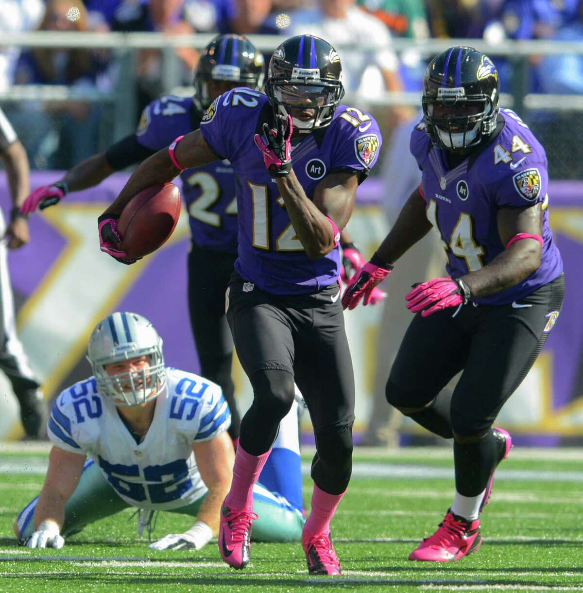 Jacoby Jones tied an NFL record with a 108-yard kickoff return for the Ravens in last Sunday's victory over the Cowboys.
