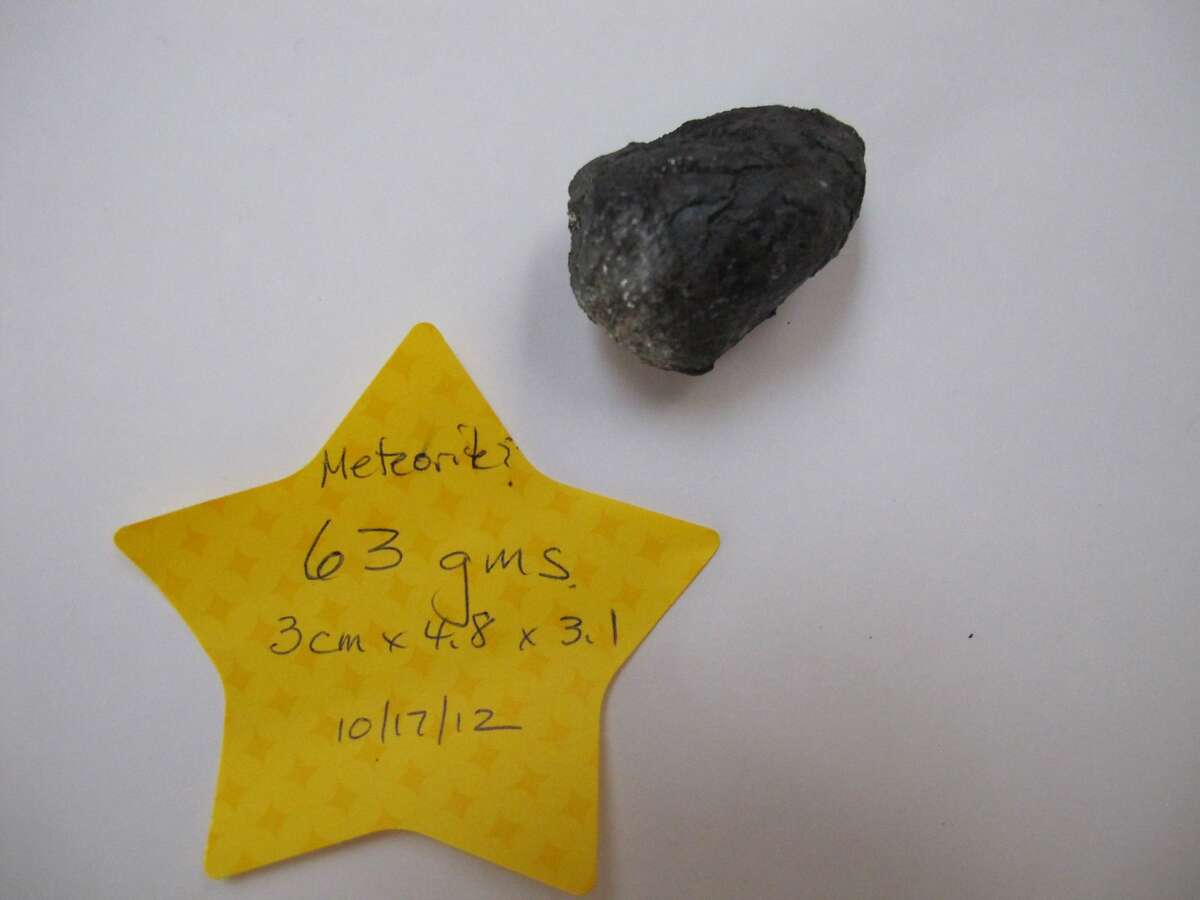 A gray, 2-inch rock that hit a Novato home is the first confirmed chunk of the meteor that dramatically exploded over the Bay Area last week. Lisa Webber found the meteorite in her yard on Saturday, three days after the object fell onto the roof of her home on Saint Francis Avenue.