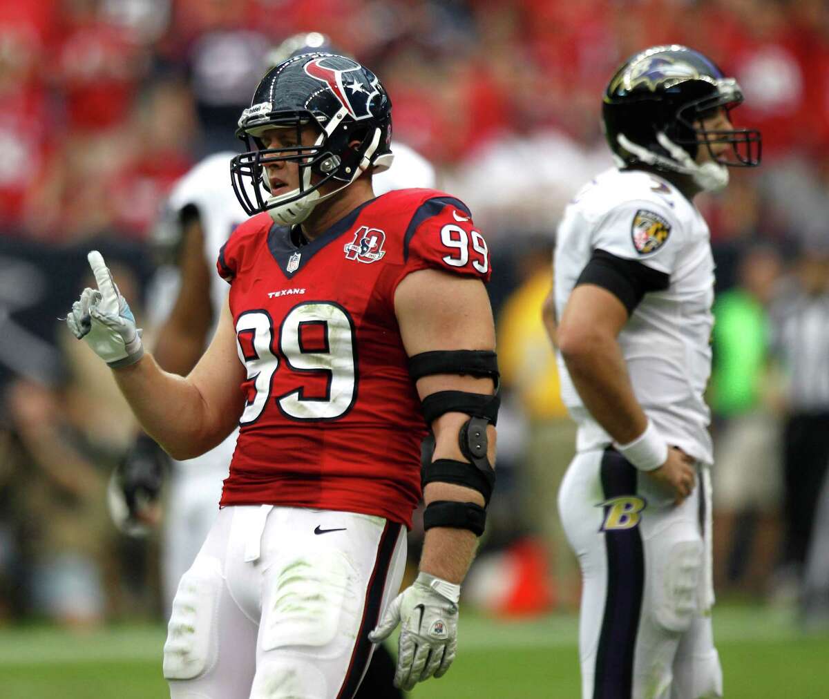 Texans defensive end J.J. Watt started coming on late as a rookie, and he's carried it over to this season, quickly developing into one of the NFL's best linemen.