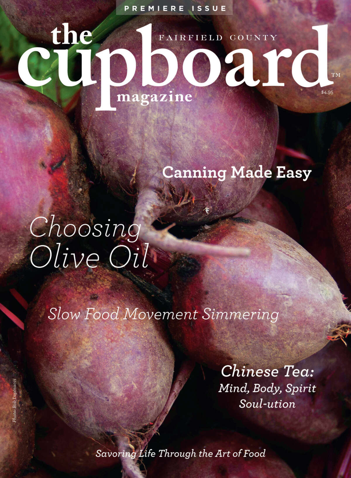 The Cupboard Magazine, a locally-focused food publication launched this month with direct delivery copies to 20,000 Fairfield County residents. Publisher Lori Levenson Bailey and editor-in-chief Bob Lupinacci head up the magazineâÄôs team of freelance writers and photographers.