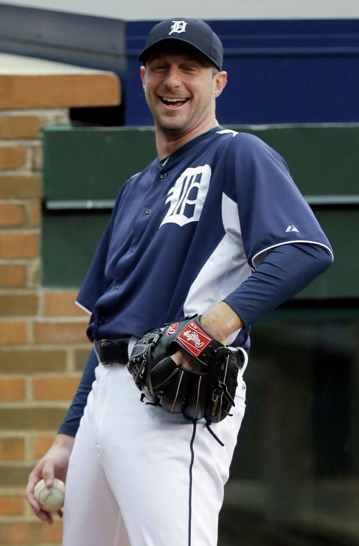 Tigers workout at Comerica Park