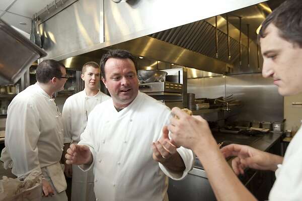 Douglas Keane (middle), chef and owner of Cyrus restaurant in Healdsburg, California on Thursday, October 25, 2012.