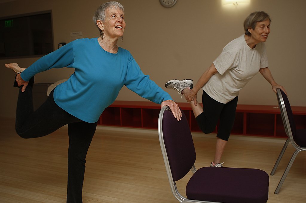 Yoga keeps instructor, 75, feeling young
