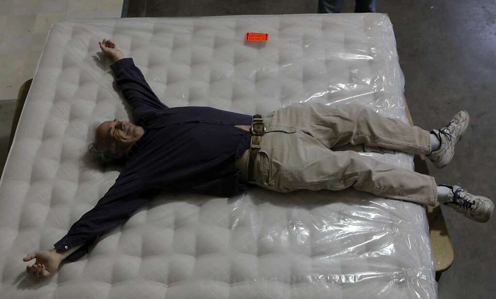 Mcroskey Mattress Jumping Is Serious Work Sfgate At The Mcroskey Factory In San Francisco Reporter Steve Rubenstein Tries Out One Of