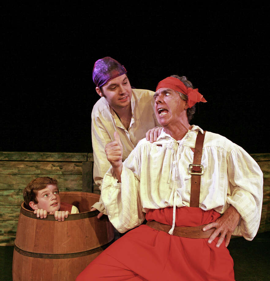 jim hawkins played by miles keefe is hidden in the apple barrel