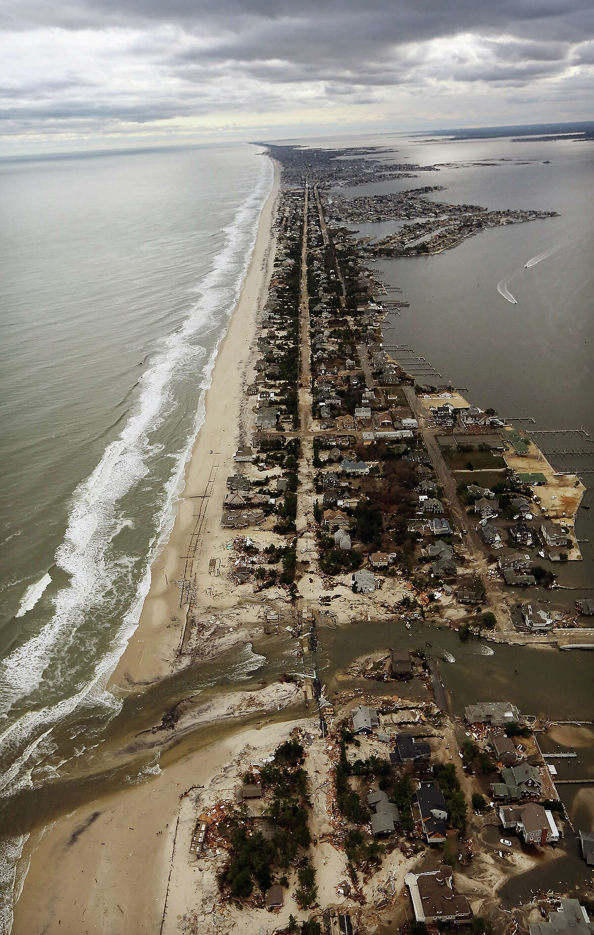 Sandy's destruction from the air