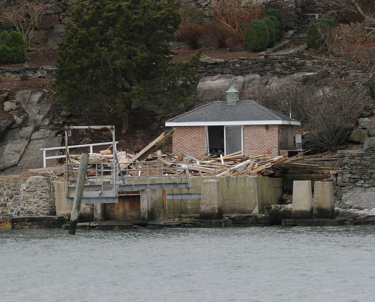 Greenwich parks, islands take a beating
