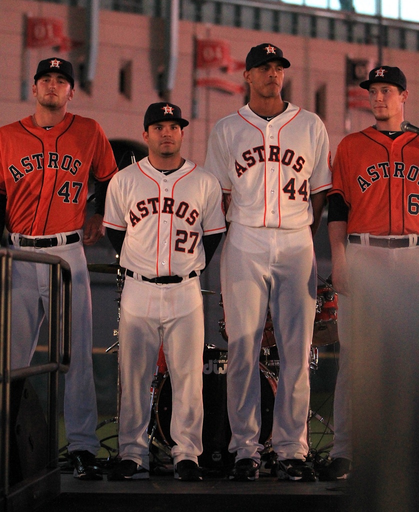 Photos: Astros unveil new uniforms, mascot 