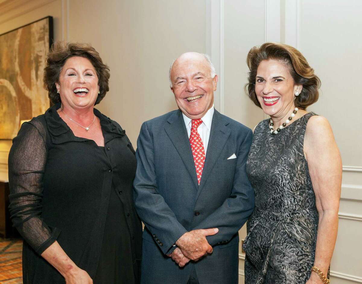 Rochelle Jacobson, from left, with honorees George and Lois Stark