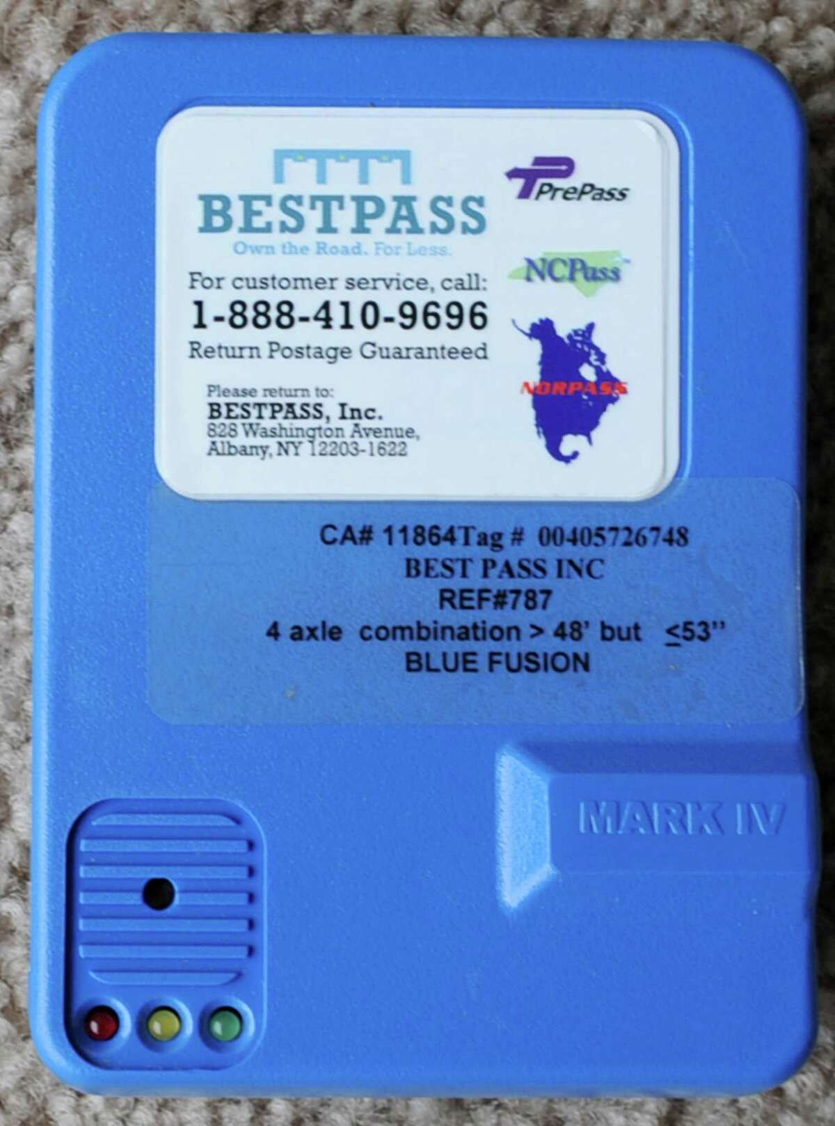 Tracking toll tabs for truckers