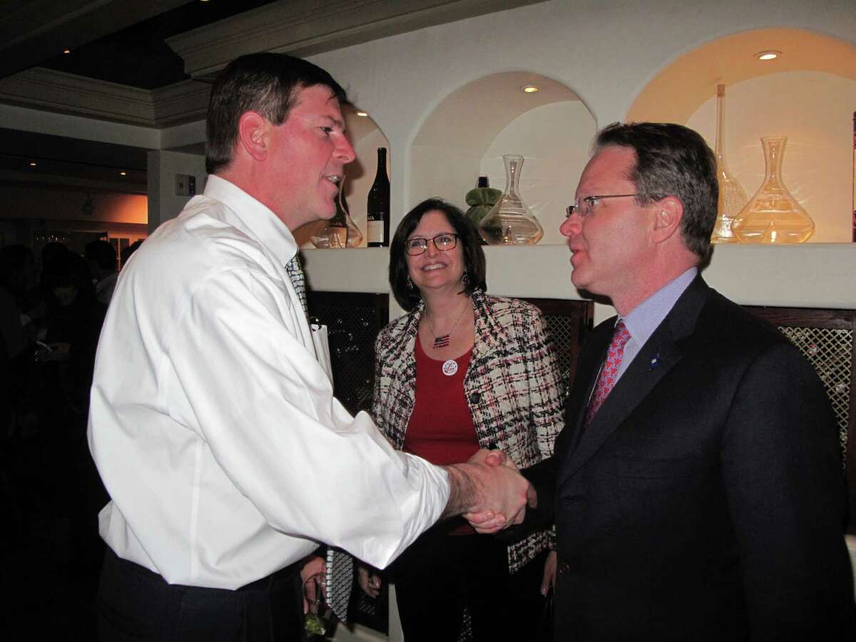Republican Tom O'Dea accepts Democrat Mark Robbins's concession shortly after 10 p.m. Tuesday night.