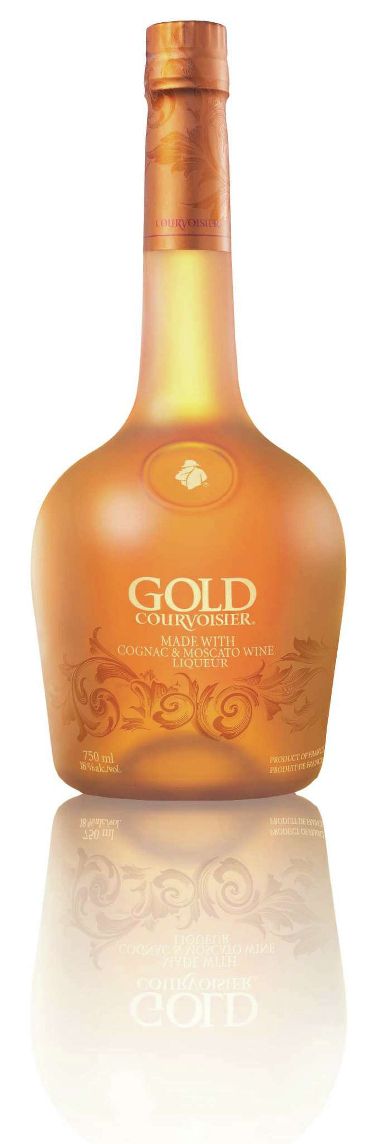 This undated publicity image provided by Beam, Inc. shows CourvoisierAE Gold liqueur. (AP Photo/Beam, Inc.)