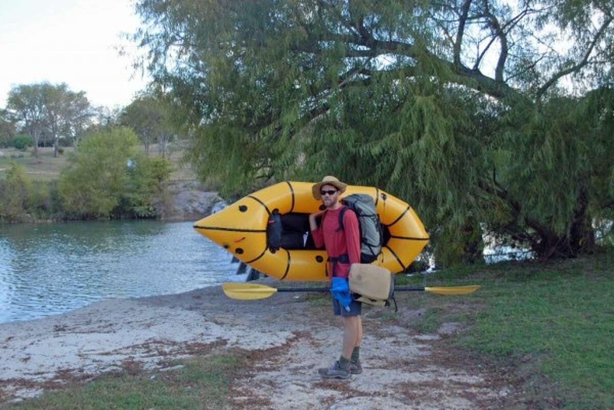 Day 1: Express-News environment reporter Colin McDonald walked the Medina River bed and floated what remains of the river and lake for four days to see the drought's effect. With a camera, an inflatable boat and a week’s worth of food, he tested the river's power.