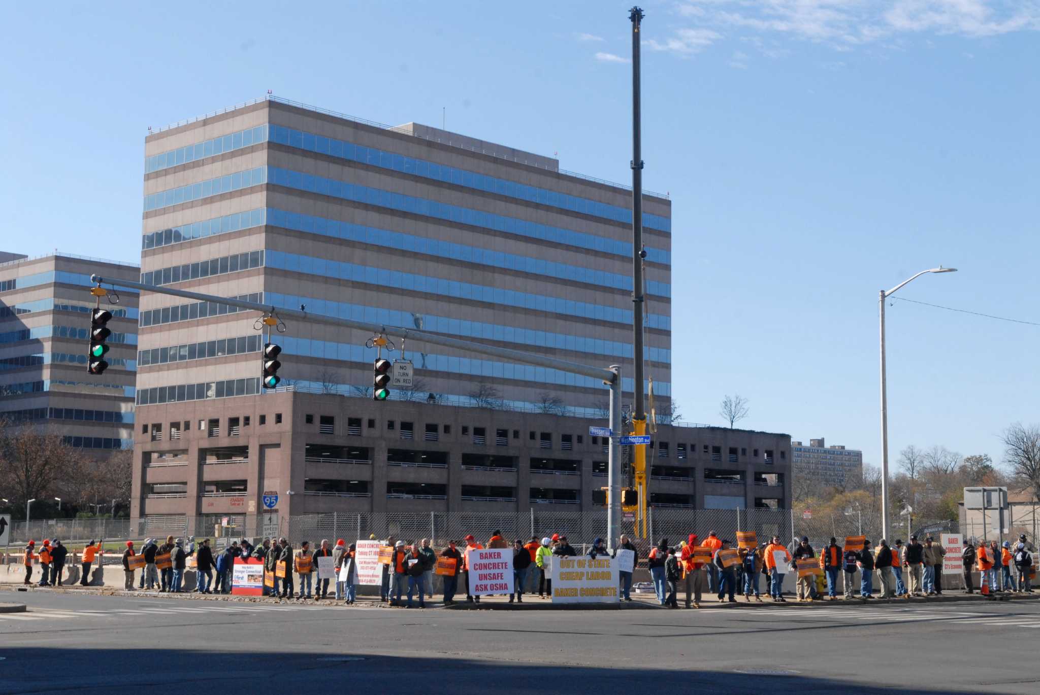 union-protests-stamford-work-sites-stamfordadvocate