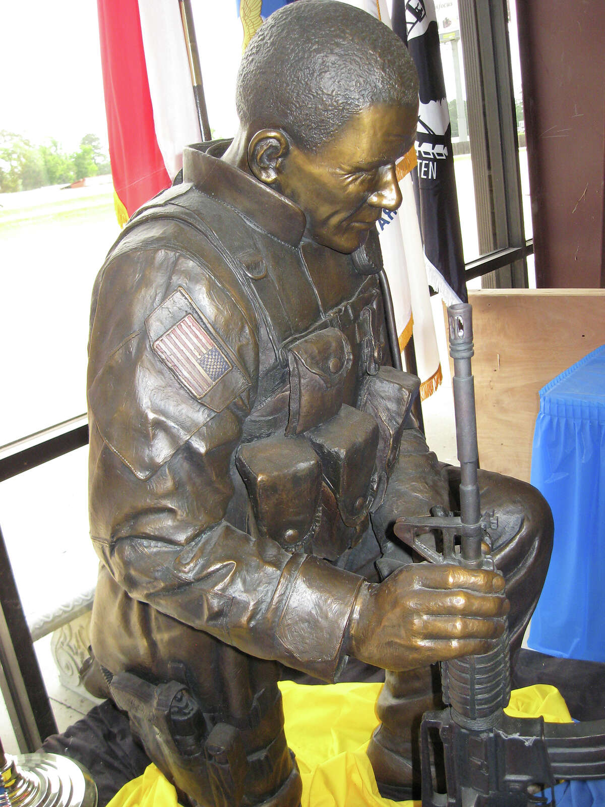 This statue, named Gratitude, will be placed at the center of Vidor's Fields of Freedom memorial park. Amy Moore/The Enterprise