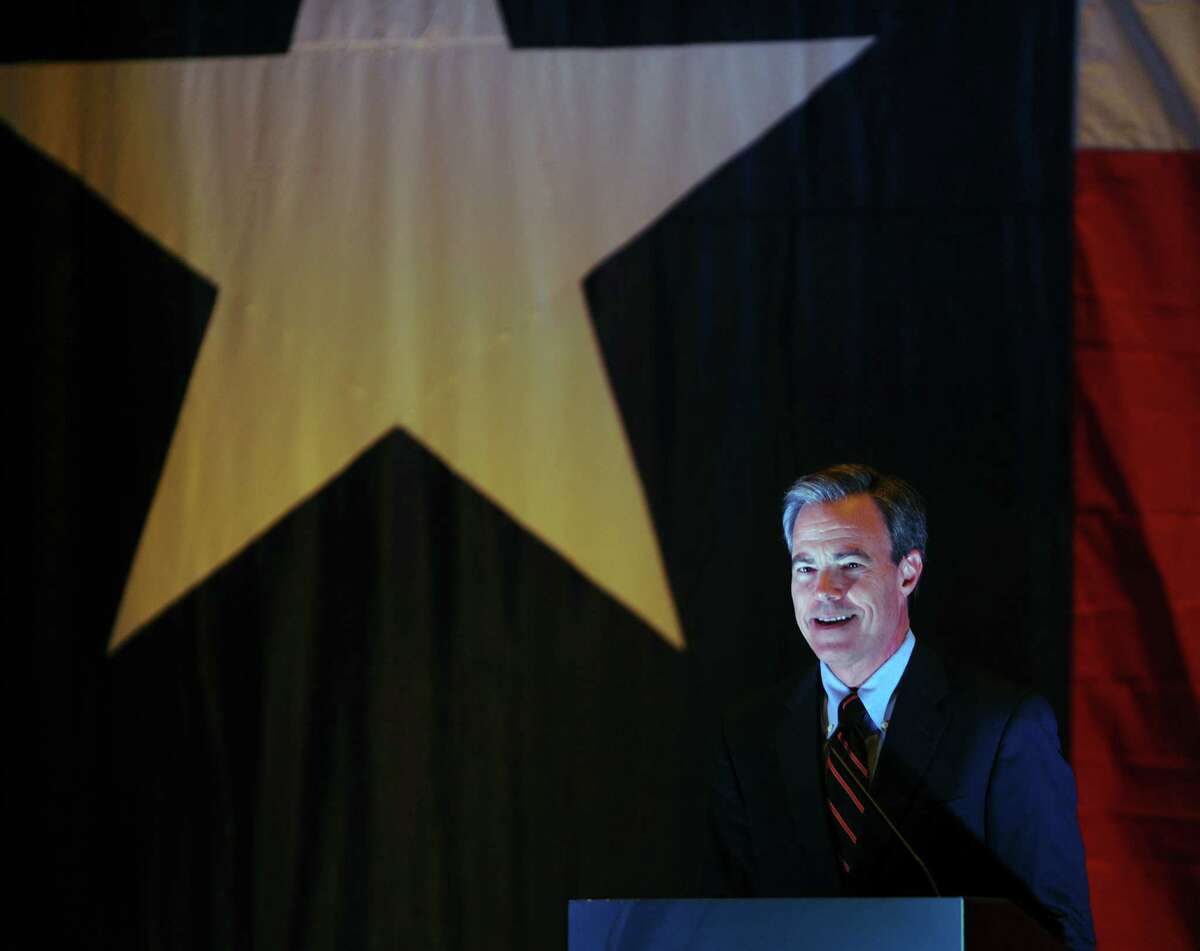 Texas speaker of the house Joe Straus speaks during a luncheon for the Great SA Chamber of Commerce at the Grand Hyatt on Thursday, Nov. 8, 2012.