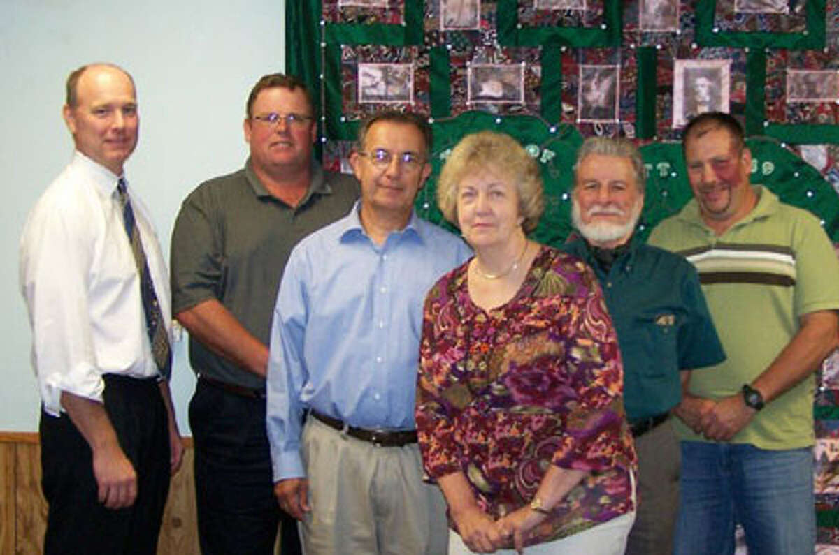 Attorney Tal Rappelyea,Steve Jacobs, James Pellitteri, Supervisor Carol Muth, Michael McCrary, William Trach in a photo for the Town of Jewett in Greene County. (Town of Jewett)